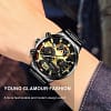 Fashion Mens Business Watches Luxury Gold Stainless Steel Mesh Belt Quartz Wrist Watch Luminous Clock Men 5