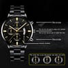 Reloj Hombre Fashion Men Stainless Steel Watch Luxury Calendar Quartz Wrist Watch Business Watches For Man 1