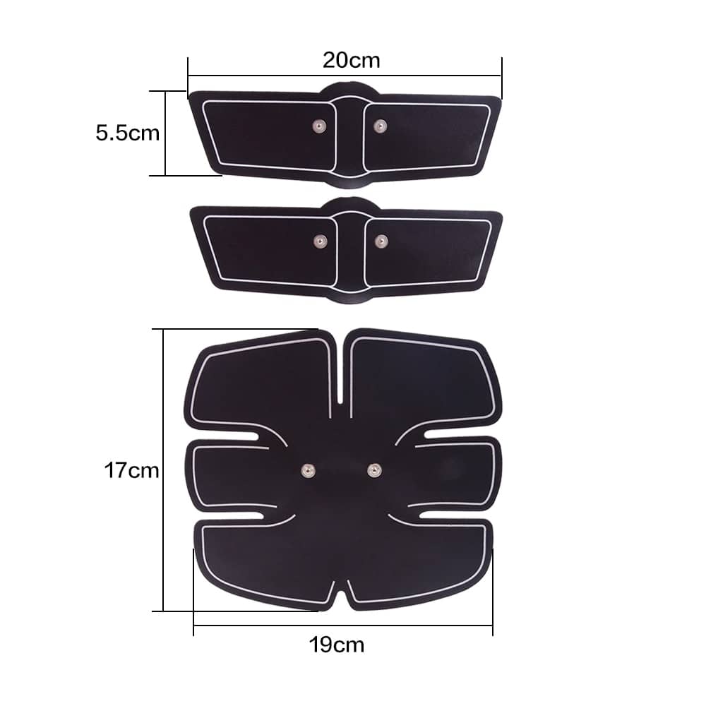 Wireless Muscle Stimulator Ems Abs Stimulation Massager Pad Body Slimming Trainer Machine Abd Exerciser Pads Without 5