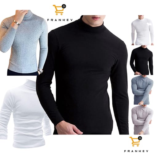 Long Sleeve Turtle Neck Top Outfits
