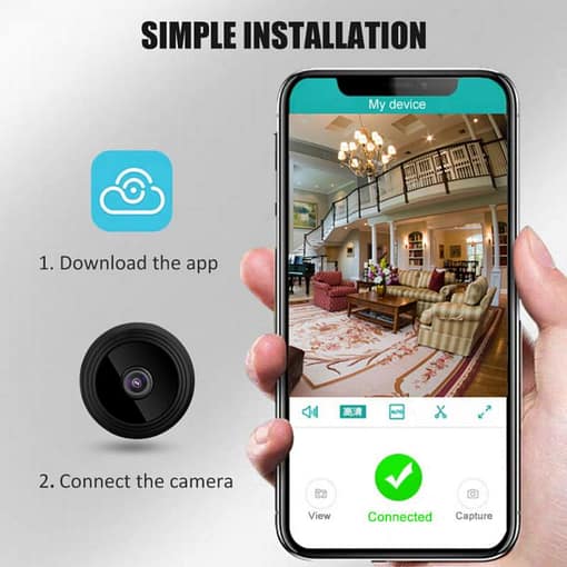 A9 Mini Camera 1080P Wifi Ip Camera Home Security Invisible Ir Night Vision Motion Detect Alarm 4