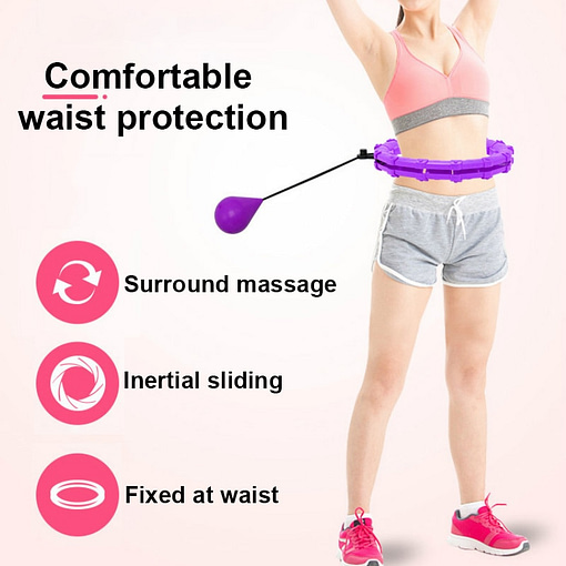 Adjustable Sports Hoops Belly Thin Waist Exercise Removable Massage Hoops Fitness Equipment Gym Home Training Weight 2