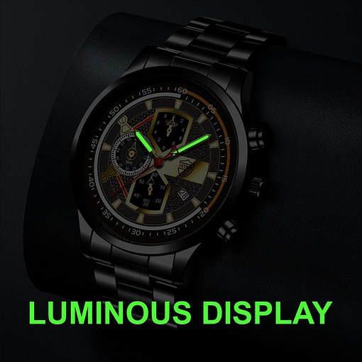 Brand Mens Watches Fashion Men Sport Stainless Steel Quartz Wristwatch Man Clock Business Casual Leather Watch 2
