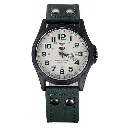 Brand Sport Military Watches Fashion Casual Quartz Watch Leather Analog Men 2020 New Soki Luxury Wristwatch 2
