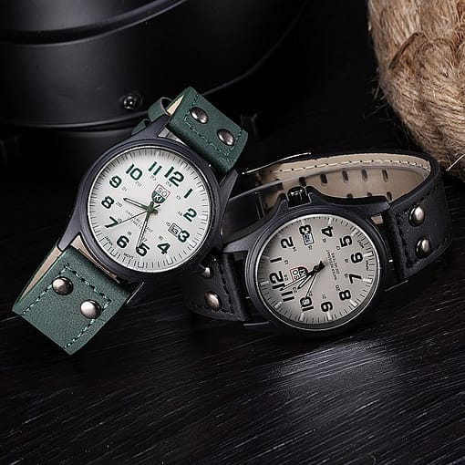 Brand Sport Military Watches Fashion Casual Quartz Watch Leather Analog Men 2020 New Soki Luxury Wristwatch 3
