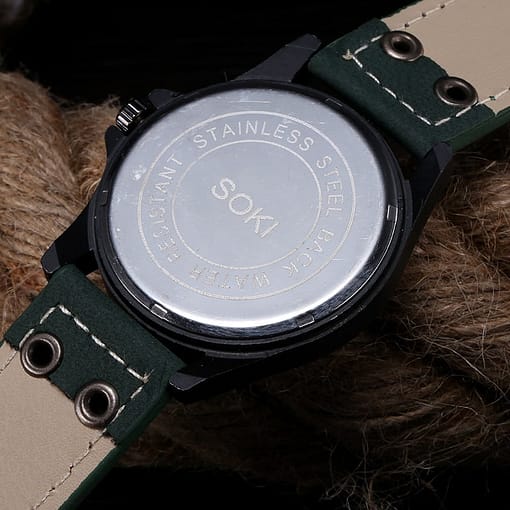 Brand Sport Military Watches Fashion Casual Quartz Watch Leather Analog Men 2020 New Soki Luxury Wristwatch 5