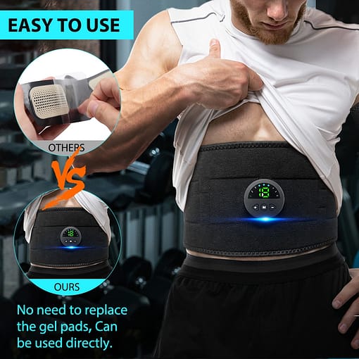 Ems Electric Abdominal Body Slimming Belt Smart Abdomen Muscle Stimulator Slimming Massager Fitness Lose Weight Fat 2