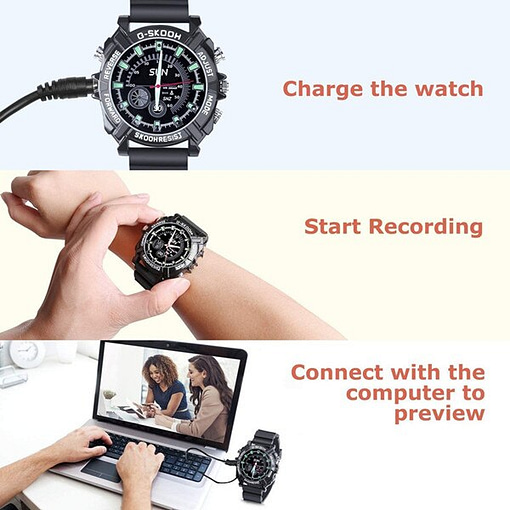 Full Hd 1080P Video Recorder Mini Camera Watch With Cameras Ir Night Vision Motion Detection Wireless 5