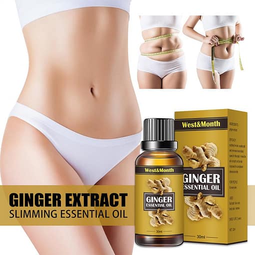 Ginger Slimming Essential Oil Lose Weight Lifting Firming Hip Lift Up Moisturizing Fat Burner Massage Spa 2