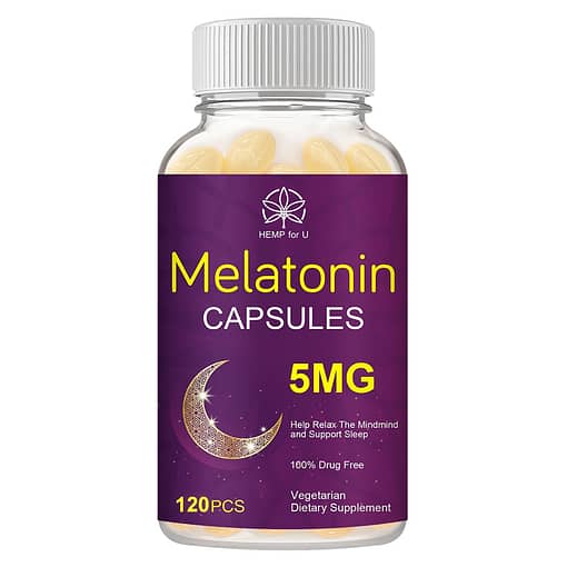 Melatonin Capsules Relieve Stress Anti Anxiety