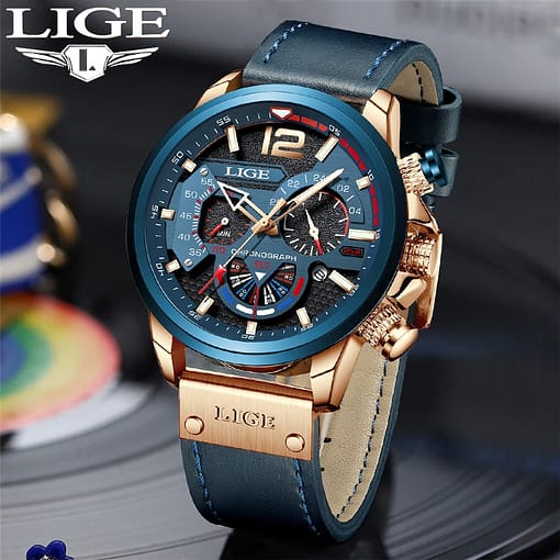 Top Brand Luxury Leather Sport Watch For Men