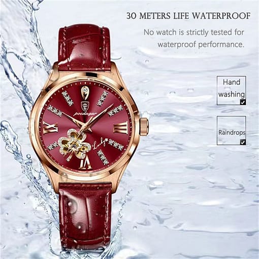 New Women Luxury Quartz Alloy Watch Ladies Fashion Stainless Steel Dial Casual Bracele Watch Leather Wristwatch 1