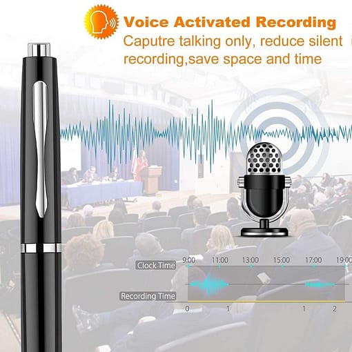 Onliving Digital Voice Recorder Pen Portable Usb Mp3 Playback Mini Voice Recording For Lectures Meetings Classes 2