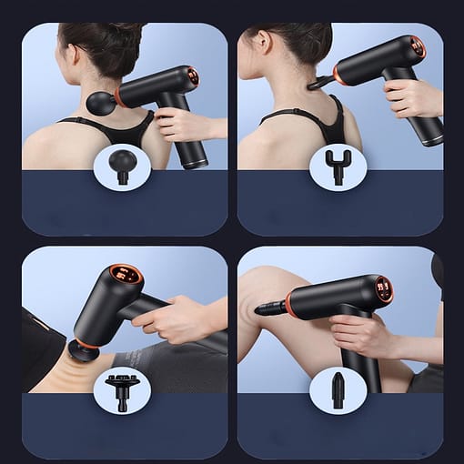 Portable Electric Handheld Massage Gun Super Quiet Massager Muscle Body Relaxation Therapy Fascia Gun Fitness Massage 5