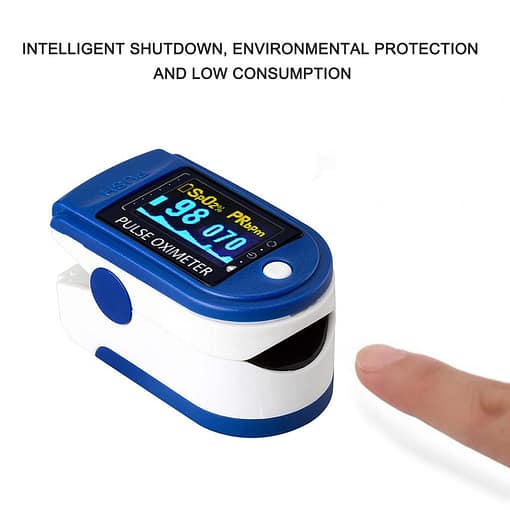 Portable Finger Pulse Oximeter Blood Oxygen Saturation Meter Fingertip Pulsoximeter Spo2 Monitor Oximetro Ear Thermomete 5