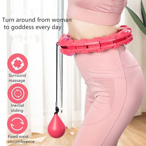 Sports Hoops Yoga Home Fitness Smart Hoops Circle Not Drop Adjustable Waist Training Ring Belly Trainer 1