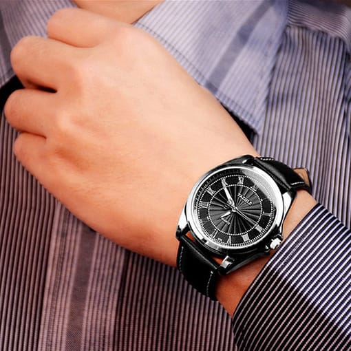 Yazole New Men Watch Top Brand Luxury Fashion Wrist Watch For Men Rose Gold Case Relojes 3