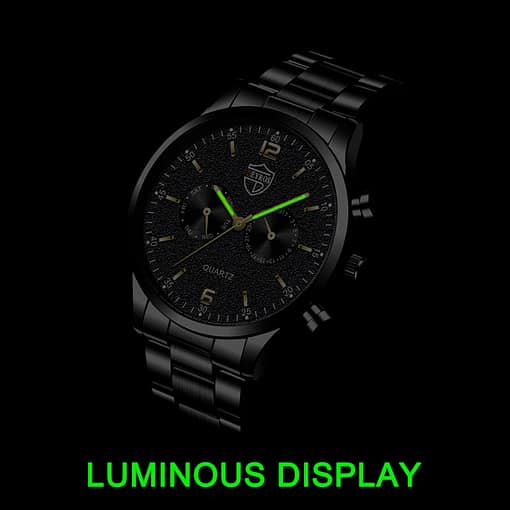 Reloj Hombre 2022 Fashion Mens Watches Luxury Men Business Stainless Steel Quartz Watch Leather Luminous Clock 2