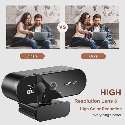 4K Webcam 1080P Mini Camera 2K Full Hd Webcam With Microphone Autofocus Web Camera For Pc 1